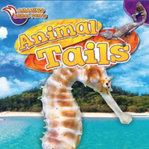 A book cover prominently features a seahorse in the foreground, with a lizard at the top right, against a background of a tropical beach and ocean.