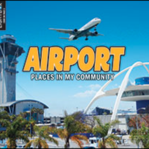 A book cover with a picture of a plane taking off