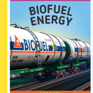 A book cover showing a biofuel train