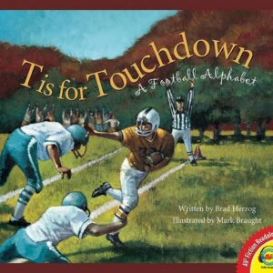 A book cover showing an illustration of a football player dodging tacklers