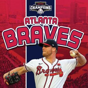 A book cover with a picture of an Atlanta Braves pitcher