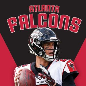 A book cover showing an Atlanta football player
