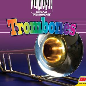 A book cover with a picture of a trombone