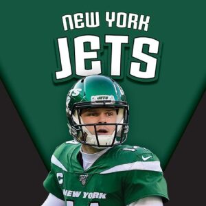 A book cover showing a New York football player