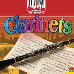 A book cover showing a clarinet and sheet music