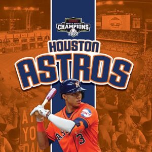 A book cover showing an Astros player at bat