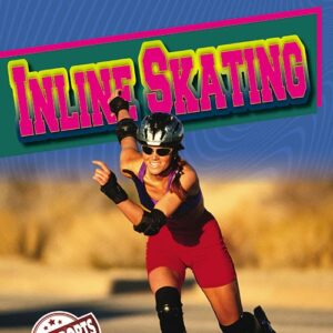 A book cover showing an inline skater outside