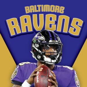 A book cover showing a pro Ravens football player