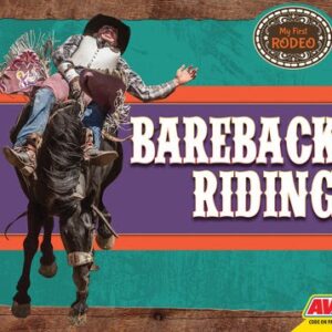 A book cover showing a professional bareback rider