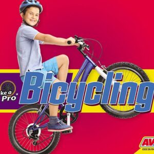 A book cover with a picture of a kid doing a wheelie