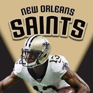 A book cover of a New Orleans football player