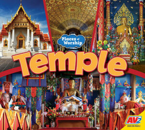 A book cover with a picture of a temple