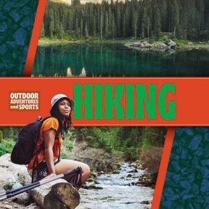 A book cover showing a girl sitting by a creek in a forest