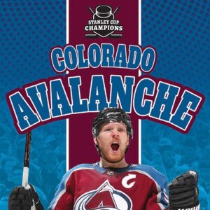 A book cover showing a Colorado hockey player
