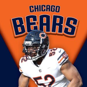 A book cover showing a Chicago football player