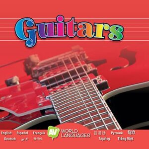 A book cover showing the strings of a guitar up close