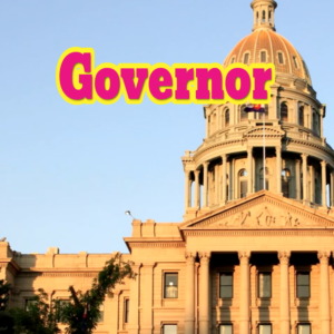 A book cover with a picture of a large governor's mansion