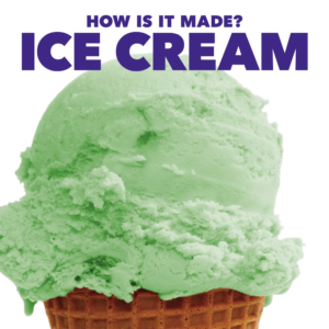 A book cover showing a green ice cream cone