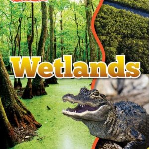 A book cover showing a wetland and an alligator
