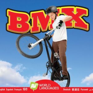 A book cover showing a young rider on a BMX bike in the air