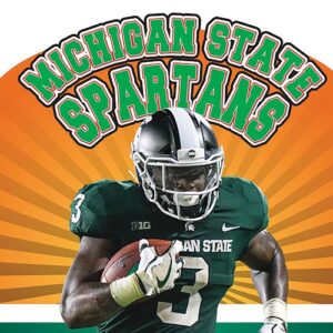 A book cover showing a Michigan State football player