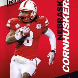 A book cover showing a Nebraska football player