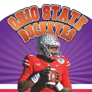 A book cover showing an Ohio football player