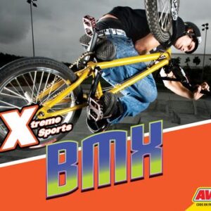 A book cover showing a BMX rider doing a trick in the air