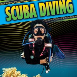 A book cover showing a scuba diver underwater