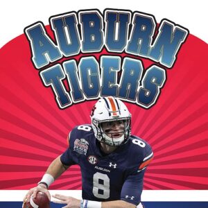 A book cover showing an Auburn football player