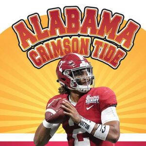 A book cover showing an Alabama football player