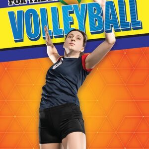 A book cover with a picture of a woman about to serve a volleyball