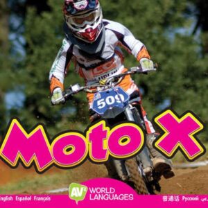 A book cover showing a moto cross rider outside