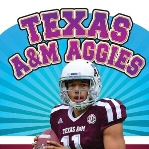 A book cover showing a Texas A&M football player
