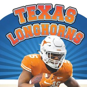 A book cover showing a Texas football player