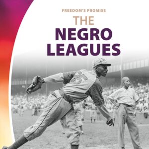 A book cover with a black and white photo of players in the negro league