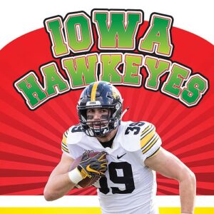 A book cover showing an Iowa football player