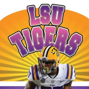 A book cover showing an LSU football player