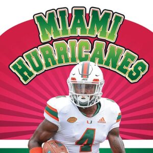 A book cover showing a Miami football player