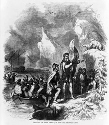 Painting of Cabot landing in America