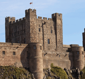 A photograph of a castle