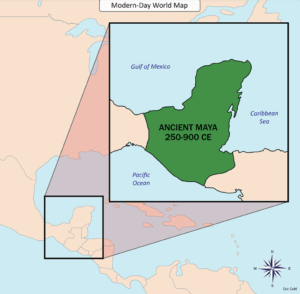 Maya empire map