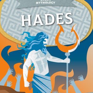 Book cover showing Hades holding a large weapon