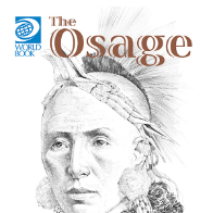 Book cover showing a drawing of an Osage Indian