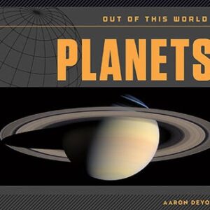 Book cover showing Saturn from space