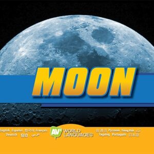 Book cover showing a close up of the Moon