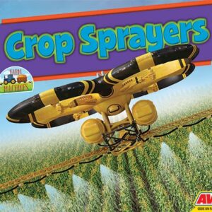 Book cover showing a drone spraying a field of crops