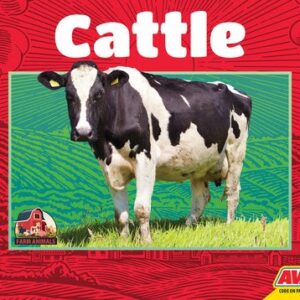 Book cover showing a black and white cow in a field