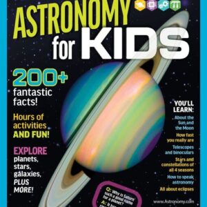 Magazine cover showing a photo of Saturn