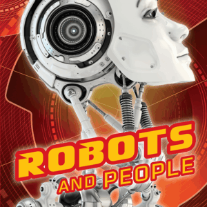 Book cover showing a robot with a humanlike face